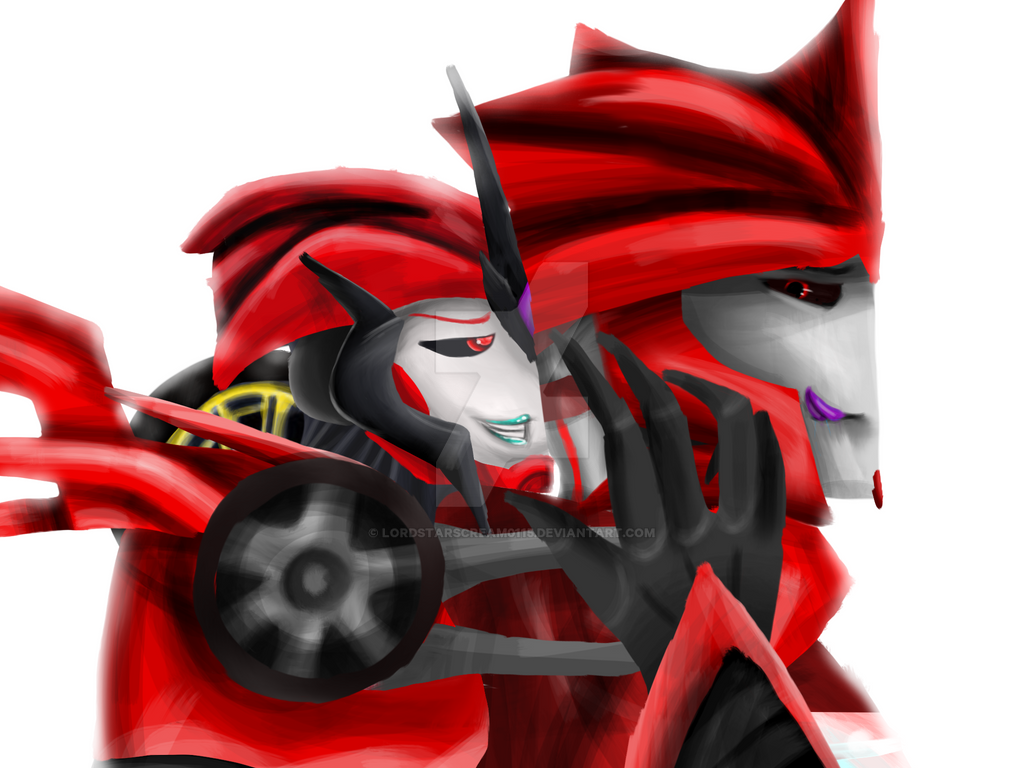Arcee and Knockout as Canines by Sn0wyAnGel on DeviantArt