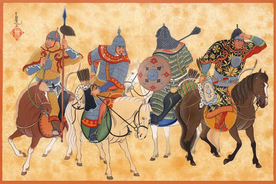 Mongol Cavalry elites by HappyMorningStar