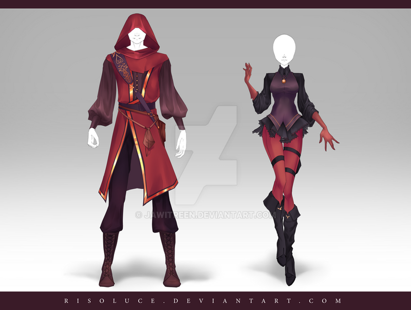 (CLOSED) Adoptable Outfit Auction 185 - 186 by JawitReen
