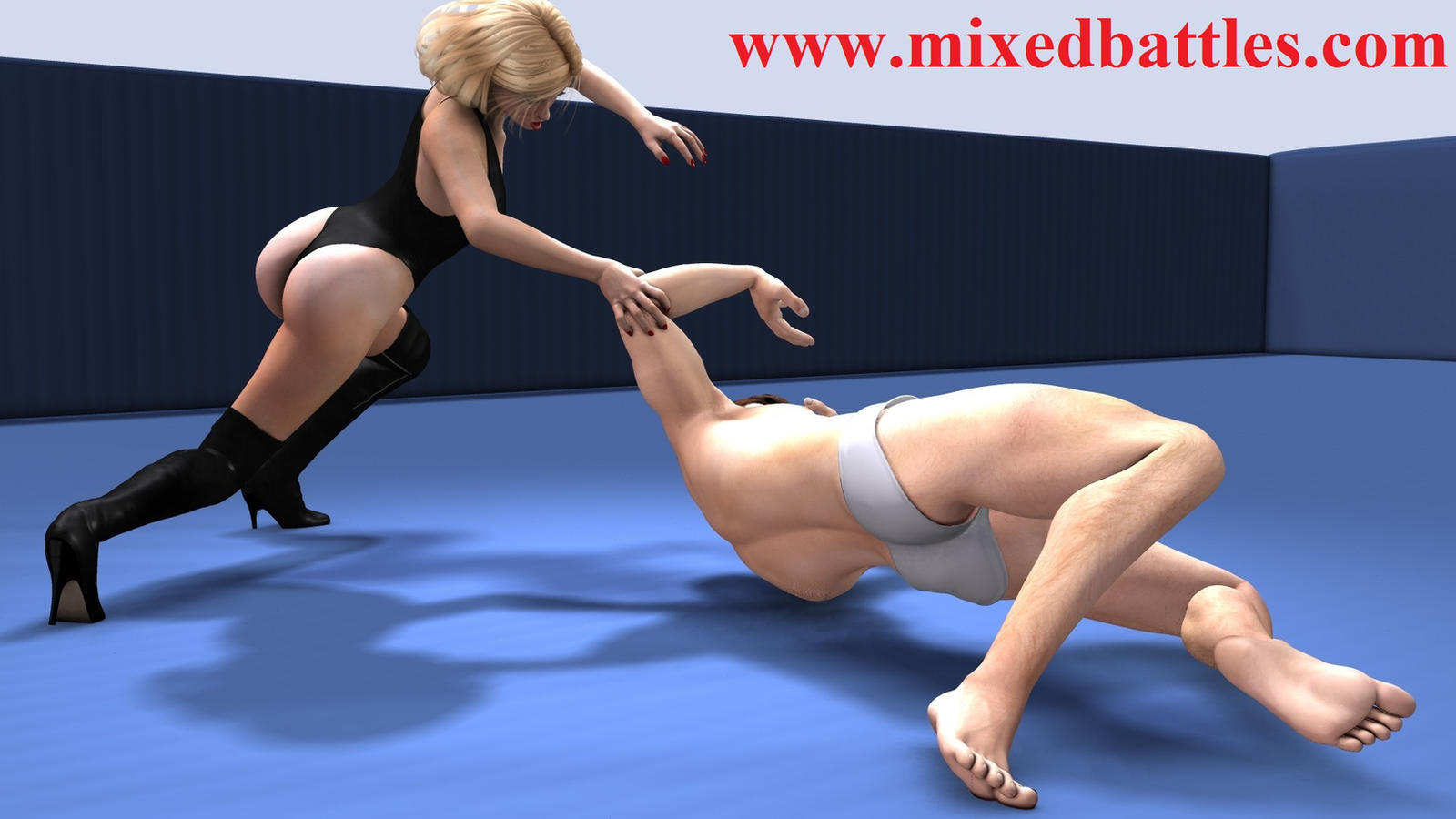 Male Female Mixed Wrestling 30
