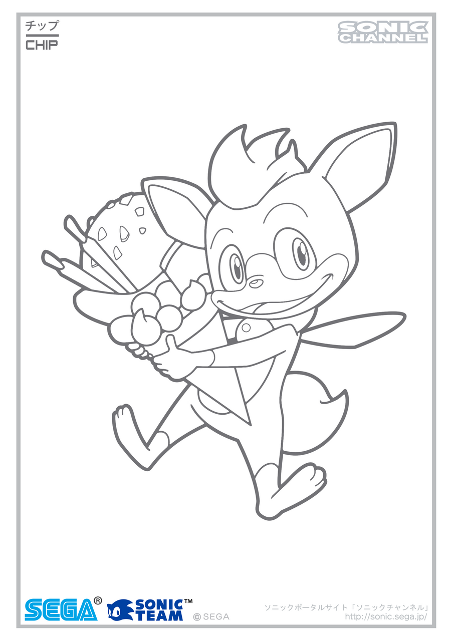 tail sonic hedgehog coloring pages - photo #41