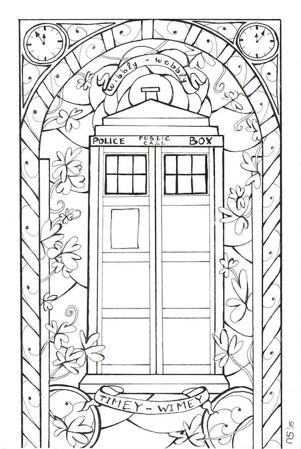 tardis coloring pages - photo #4