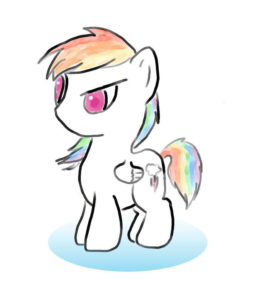 rainbow dash as a filly coloring pages - photo #22