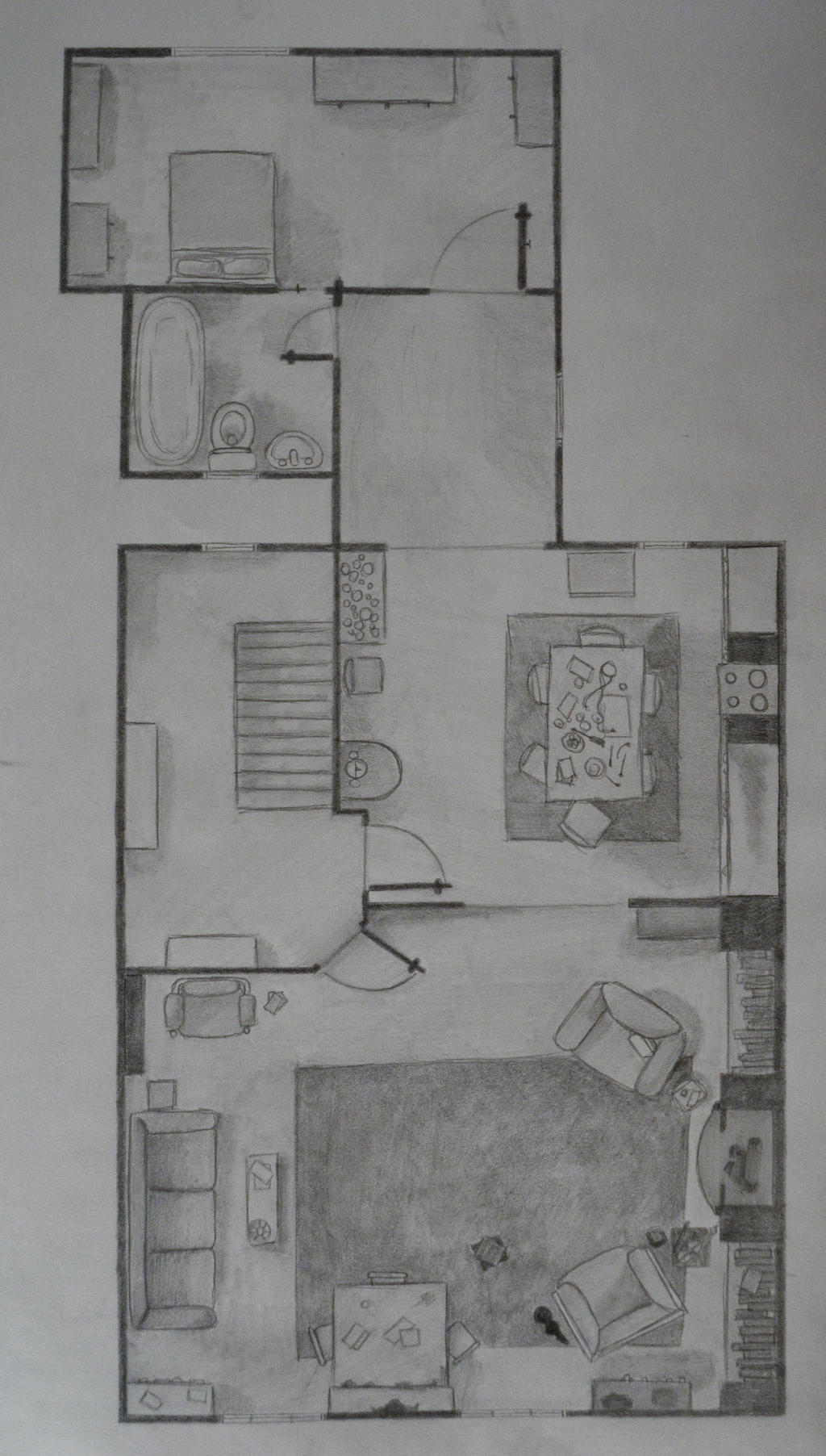 Floorplan of 221B Baker Street by picturemusic779 on