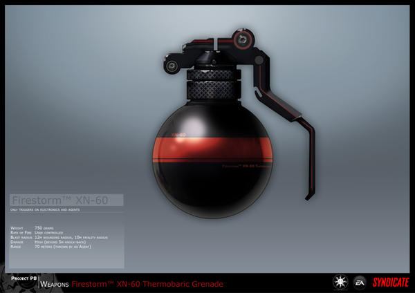 SYNDICATE concept - Grenade 2 by torvenius