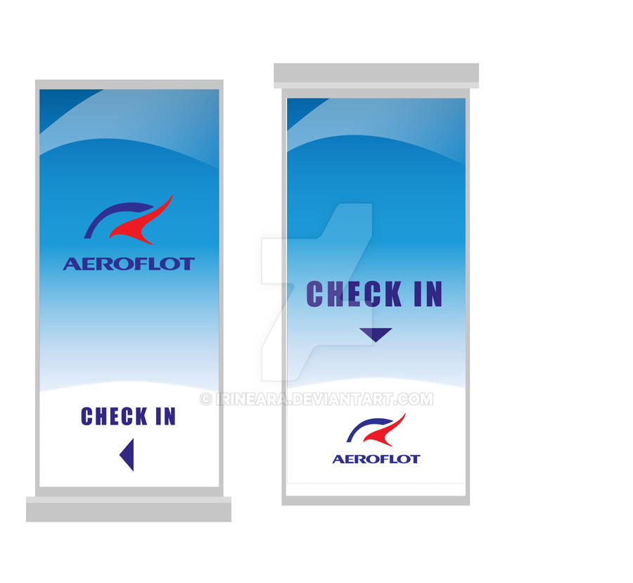 Aeroflot Check in sign by irineara on DeviantArt