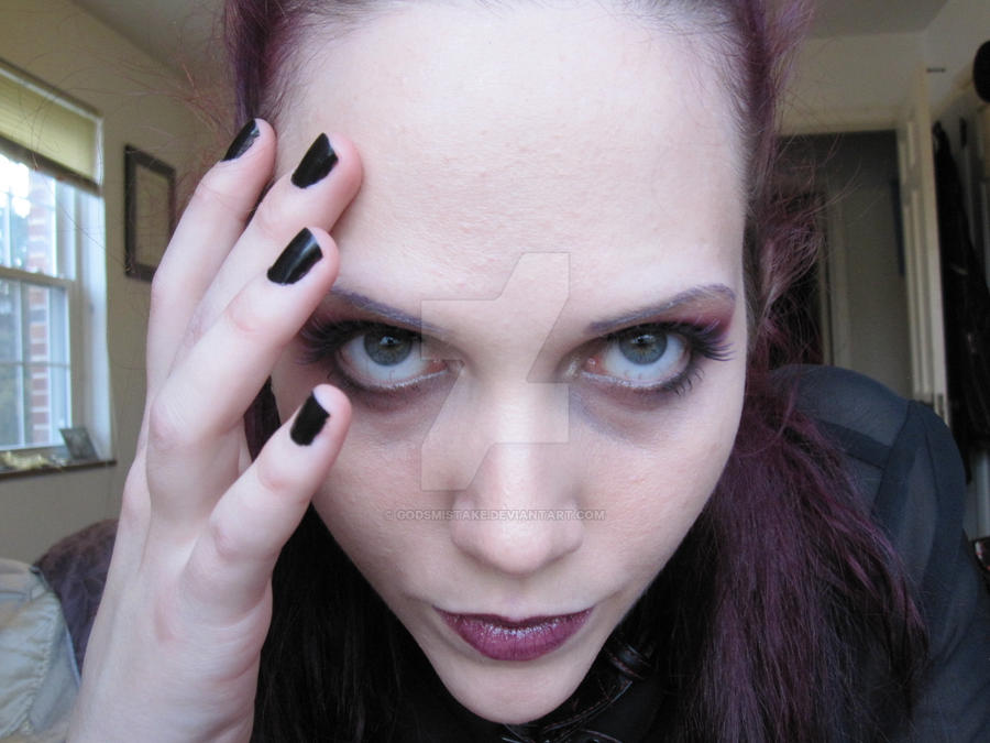 Purple Makeup. Purple Hair. 3. by godsmistake on DeviantArt